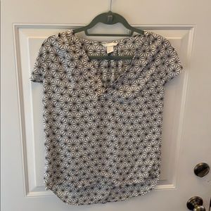 Abstract patterned blouse